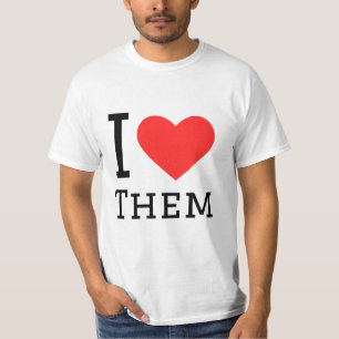 Camiseta Eu os amo.