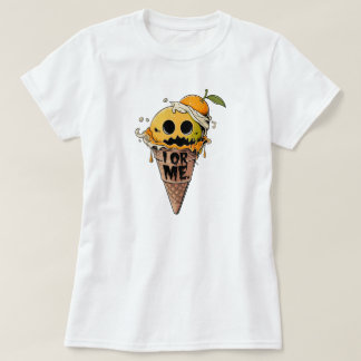 Camiseta Eu ou eu, gritar de gelo fofo