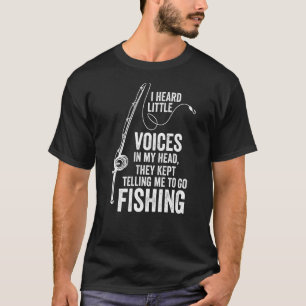 Camiseta Eu ouço pequenas vozes na minha cabeça, elas conti