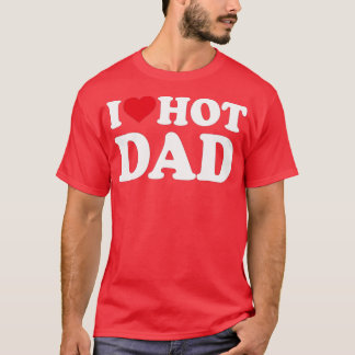 Camiseta Eu Pai Quente Coração Eu Adoro Pai Quente