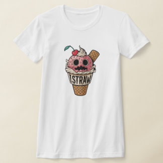 Camiseta Eu palha, gritar de gelo fofo
