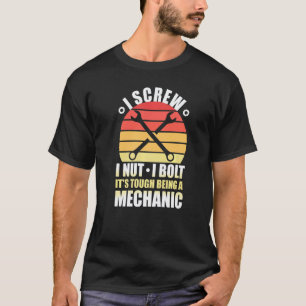 Camiseta Eu Parafuso Eu Porca Eu Parafuso Mecânico Reparo F