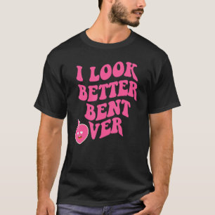 Camiseta eu pareço melhor inclinado
