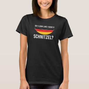 Camiseta eu pareço que dou uma schnitzel comida alemã