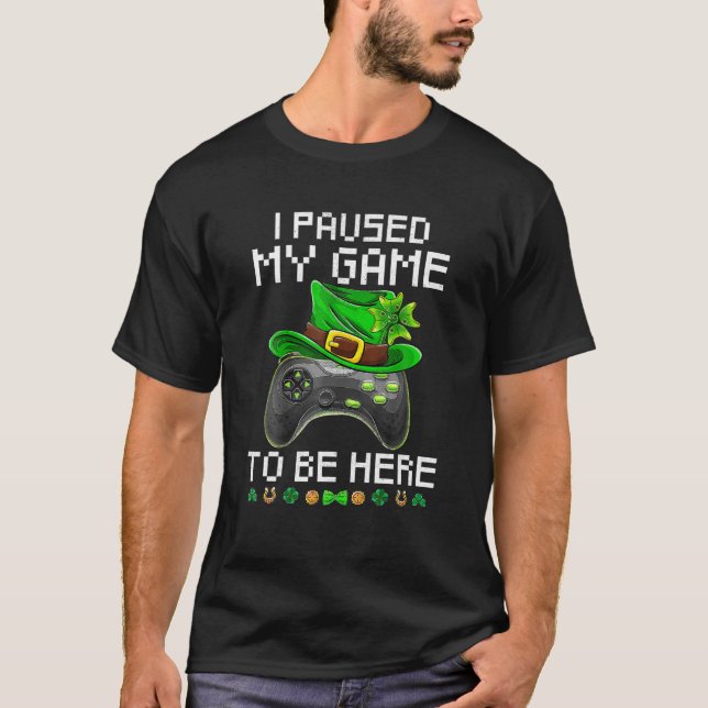Camiseta Eu Parei Meu Jogo Para Estar Aqui Rapazes Jovens J (Frente)