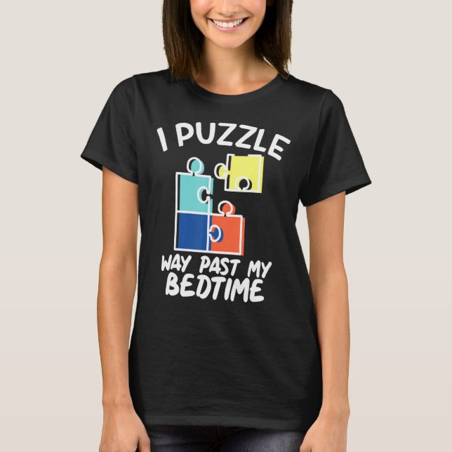 Camiseta Eu Passo Quebra-cabeça Passado Pelos Meus Pais Que (Frente)