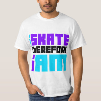 Camiseta eu PATINO conseqüentemente MIM SOU