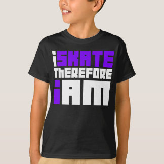 Camiseta eu PATINO conseqüentemente MIM SOU