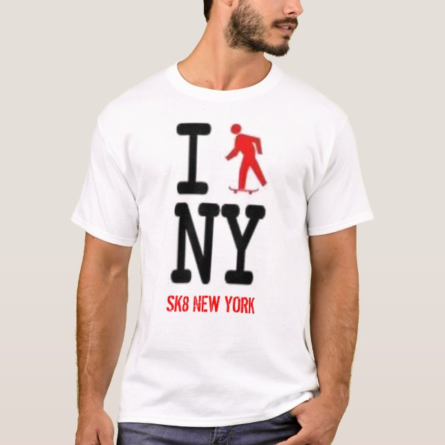 Camiseta eu patino New York (Frente)
