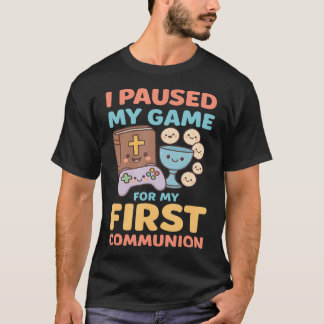 Camiseta Eu Pausar Meu Jogo Para Meu Primeiro Jogo de Vídeo