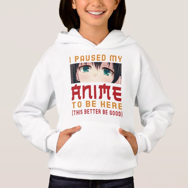 Camiseta Eu Pausei Meu Anime Para Estar Aqui Presente Otaku (Frente)