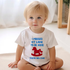 Camiseta Eu Pausei Meu Jogo Para Estar Aqui (Junior) Camise
