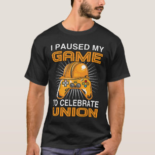 Camiseta Eu Pausei Meu Sindicato Forte Da União Orgulhosa D