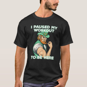 Camiseta Eu Pausei Meu Trabalho Para Estar Aqui Biceps Musc