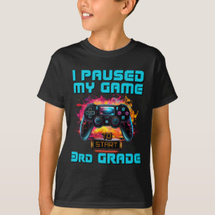 Camiseta Eu Pausou Meu Jogo 3ª Série Video Gamer Ck Para Es