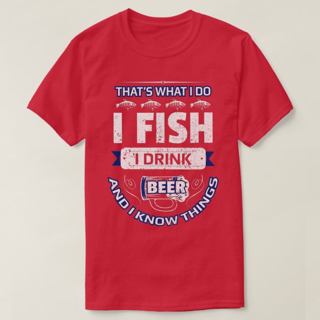 Camiseta Eu Peço Cerveja Bebida E Sei Coisas Engraçadas Vin (Frente do Design)