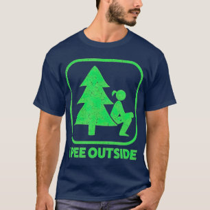 Camiseta Eu Peço Fora Da Menina Assinando Acampamento Engr
