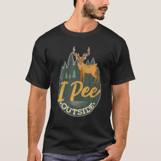 Camiseta Eu Peço Fora Do Crachá, Caçador Engraçado Caça Aos