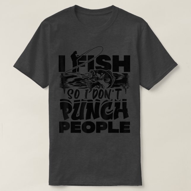 Camiseta Eu Peço Para Que Eu Não Coloque Pessoas Pescarando (Frente do Design)
