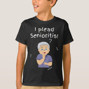 Camiseta Eu Peço Senioristis. Homem Idoso Mulher Envelhecen