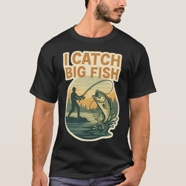 CAMISETA EU PEGO PEIXES GRANDES (Frente)
