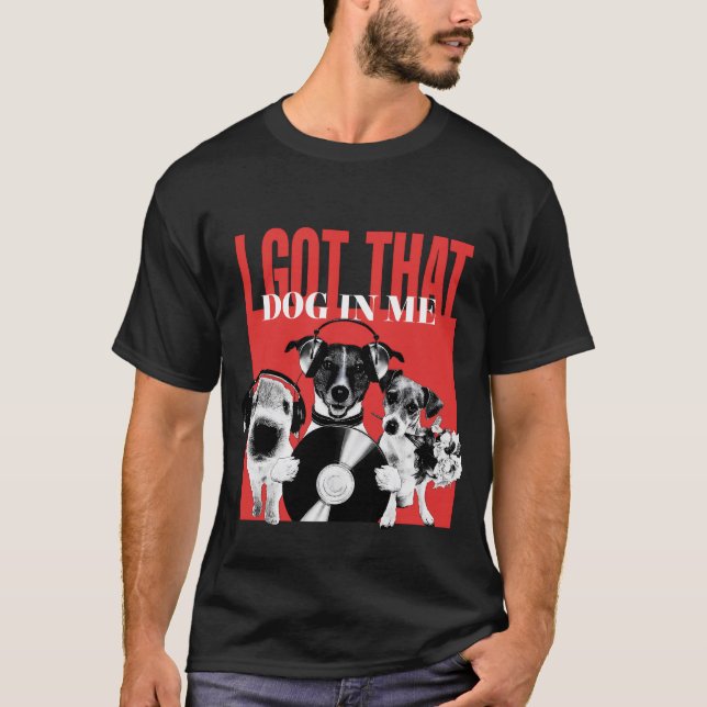 Camiseta Eu peguei aquele cachorro em mim (Frente)
