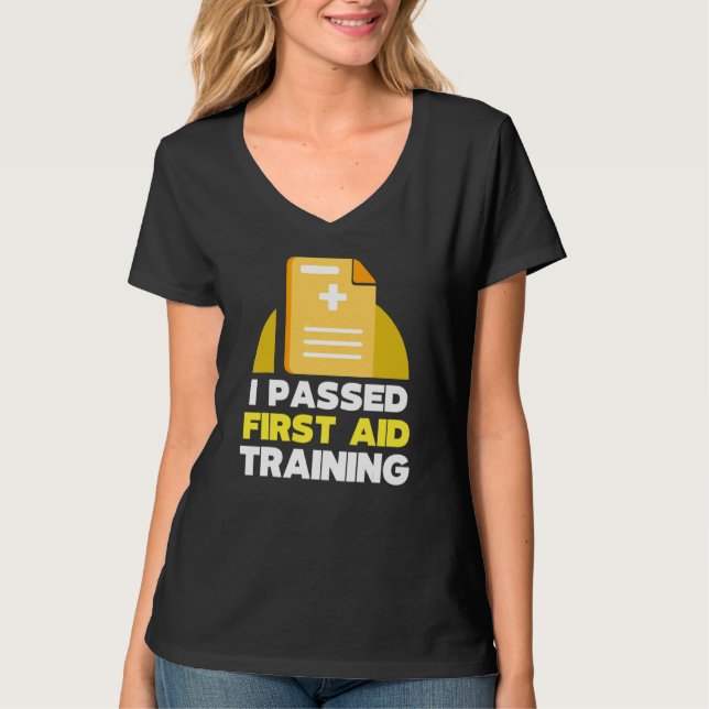 Camiseta Eu Peguei O Curso De Treinamento De Primeiros Soco (Frente)