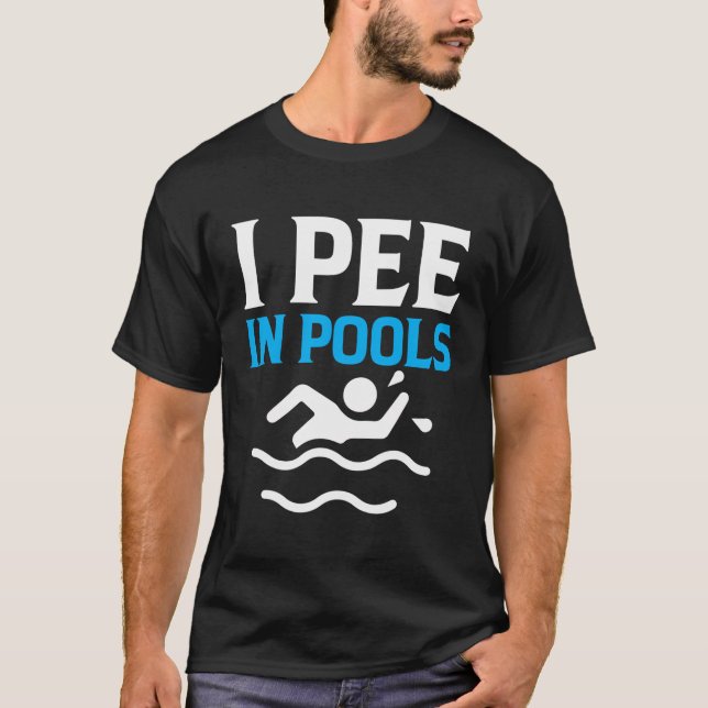 Camiseta Eu Pei Em Piscinas - Ditos Sarcásticos (Frente)
