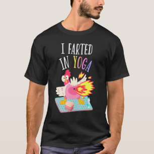 Camiseta Eu Peidei no Yoga Galinha Peidorrenta Yoga Pilat