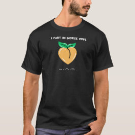 Camiseta Eu peido em código Morse humor engraçado presente