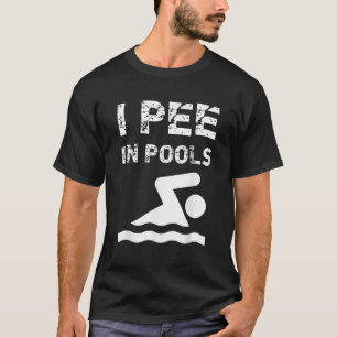 Camiseta Eu Peito Em Piscinas Natações Engraçadas Nadando N