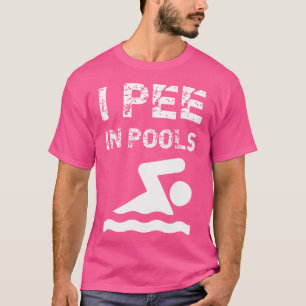 Camiseta Eu Peito Em Piscinas Natações Engraçadas Nadando N