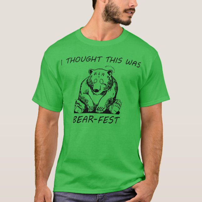Camiseta Eu pensei que este era Urso-Fest (Frente)