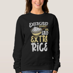 Camiseta Eu pensei que você disse arroz extra vegetariano a