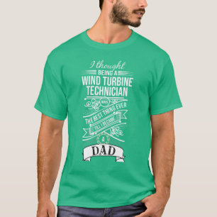 Camiseta Eu pensei ser um técnico da turbina eólica