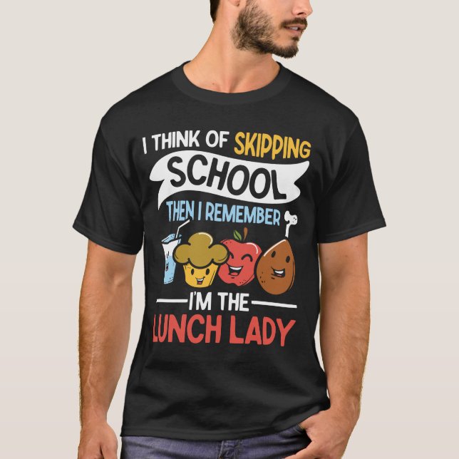 Camiseta Eu penso em pular a escola (Frente)