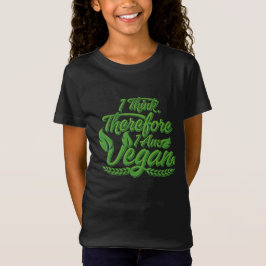 Camiseta Eu Penso, Portanto Sou Vegano