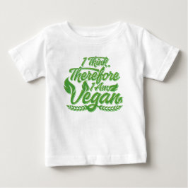 Camiseta Eu Penso, Portanto Sou Vegano