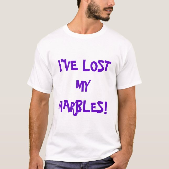 Camiseta Eu perdi meus mármores! (Frente)