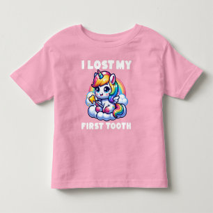 Camiseta Eu Perdi Minha Primeira Fada De Dente Do Unicórnio