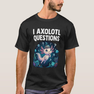 Camiseta Eu Perguntas de Axolote Design de Detetive Axolote