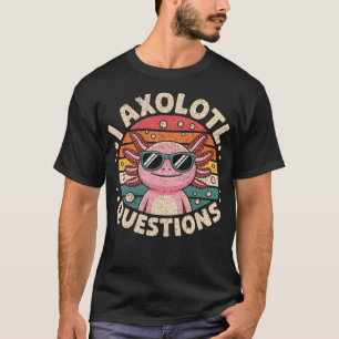 Camiseta Eu Perguntas de Axolotl s Retro Juventude