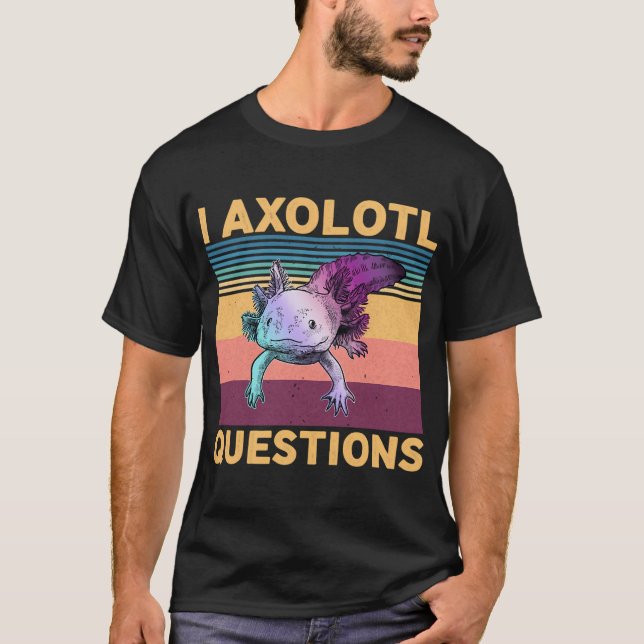 Camiseta Eu Pergunto Axolote Fofo (Frente)