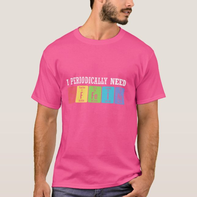 Camiseta Eu Periodicamente Preciso De Cafeine Science Coffe (Frente)