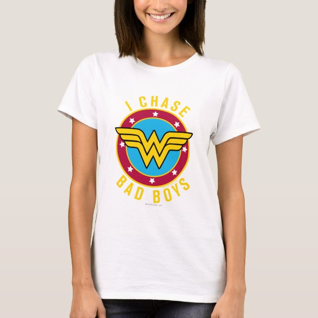 Camiseta Eu Persigo Meninos Maus (Frente)