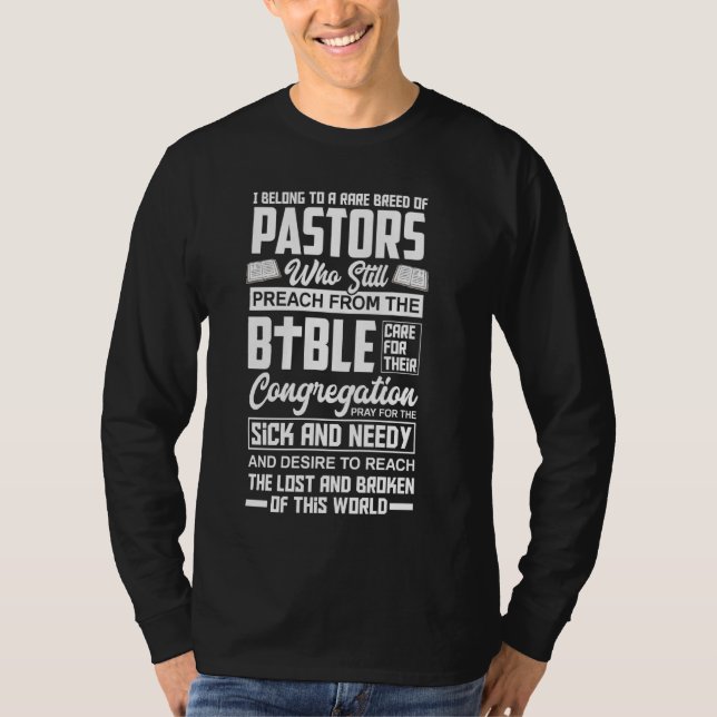 Camiseta Eu Pertenço A Uma Rara Raça De Pastores Ministro C (Frente)
