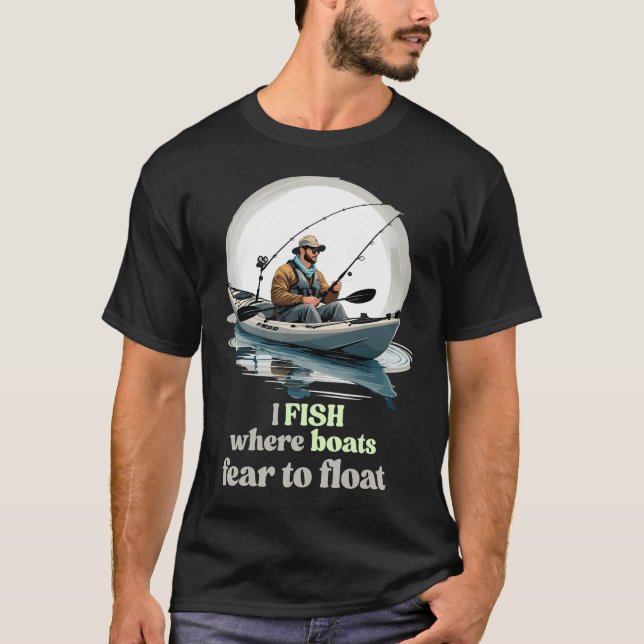 Camiseta Eu Pesco Onde Barcos Temem Flutuar (Frente)