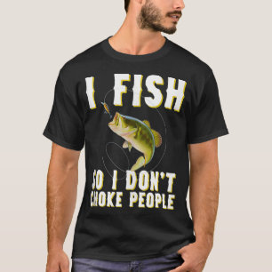 Camiseta Eu pesco para não engasgar Pessoas