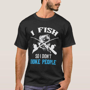 Camiseta Eu Pesco Para Não Sufocar Pessoas Recupere a Barra