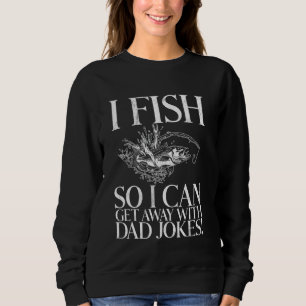 Camiseta Eu Pesco Para Poder Me Safar com Piadas Ruins de P